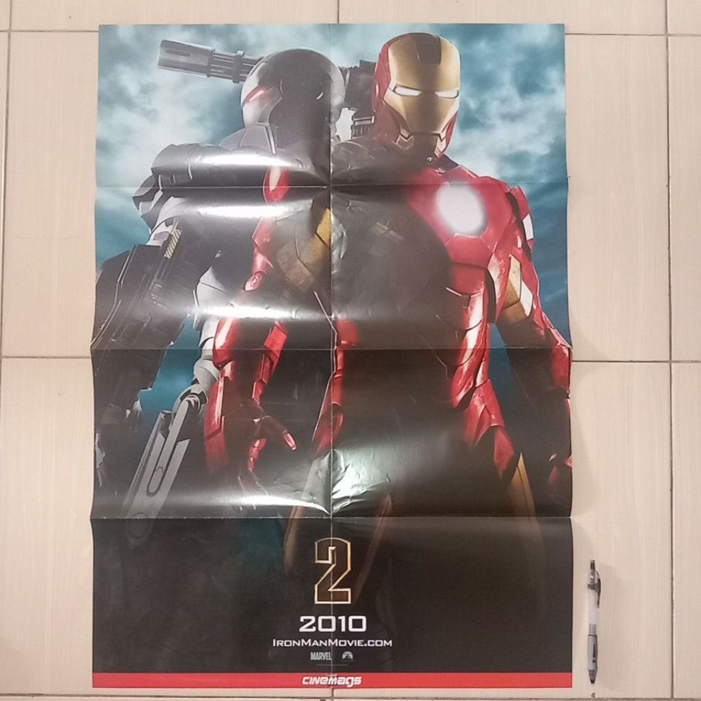 POSTER CINEMAGS - POSTER BOLAK BALIK 2 GAMBAR: 2 2010 IRON MAN MOVIE & THE LOVELY BONES - UKURAN BES