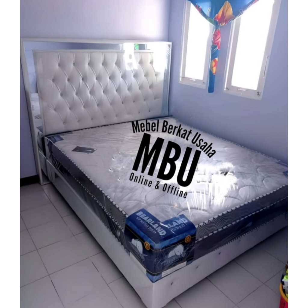 SPRINGBED DIVAN LES KACA+ KASUR SPRINGBED BEARLAND LIS 3 BANJARMASIN