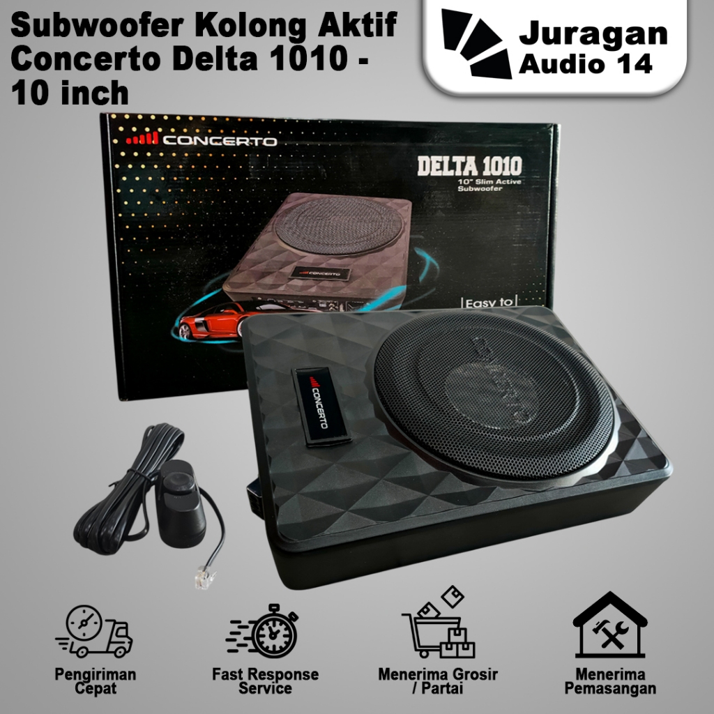 Subwoofer Kolong Aktif Concerto Delta 1010 - 10 inch Aktif Subwoofer Kolong
