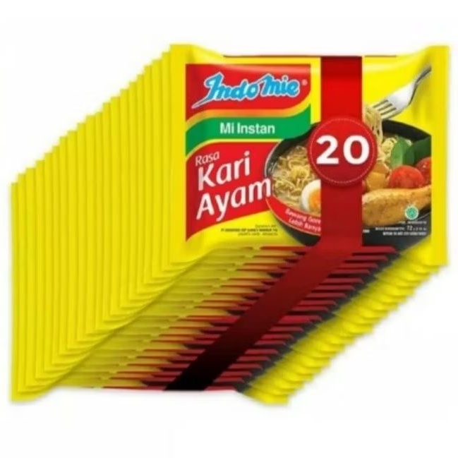 

INDOMIE KARI AYAM 10PCS / 20PCS / 25PCS