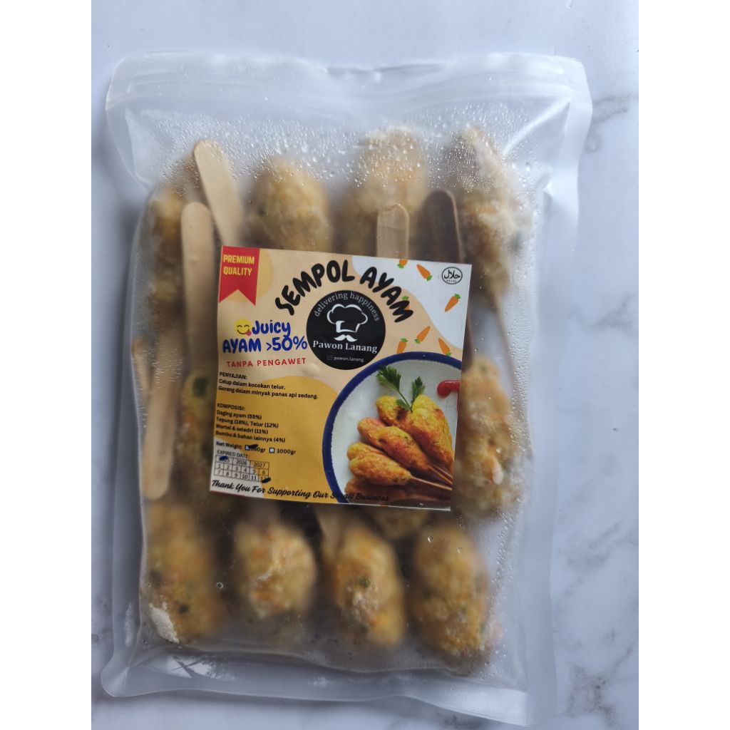 

SEMPOL AYAM WORTEL ( ISI 12 PCS = 360 GR) - HOMEMADE FROZEN FOOD - MAKANAN BEKU SIAP SAJI