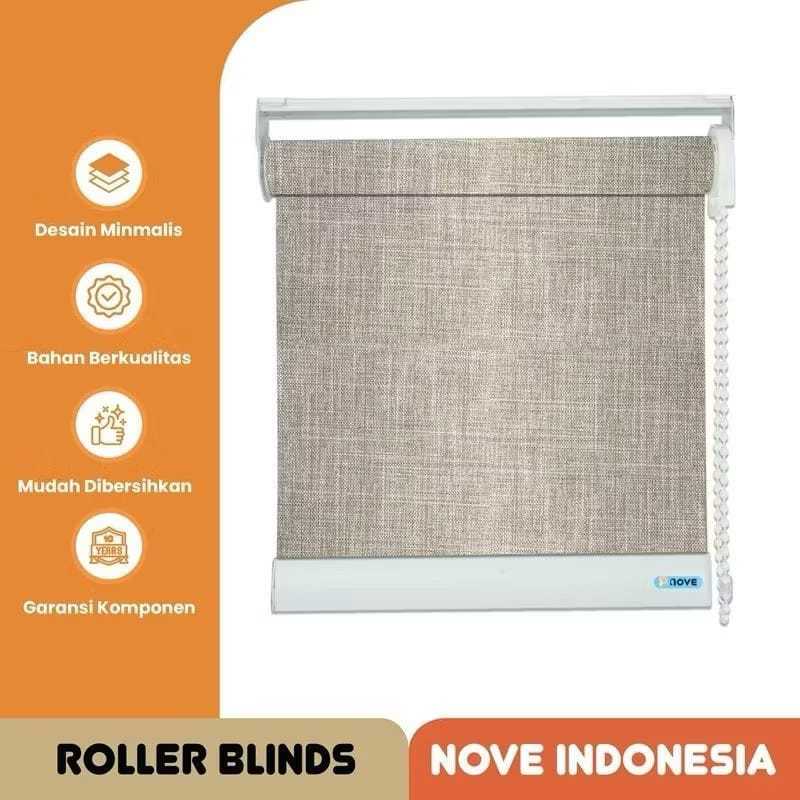 Nove ROLLER BLIND INDOOR BLACKOUT 100% COATING - TIRAI GULUNG