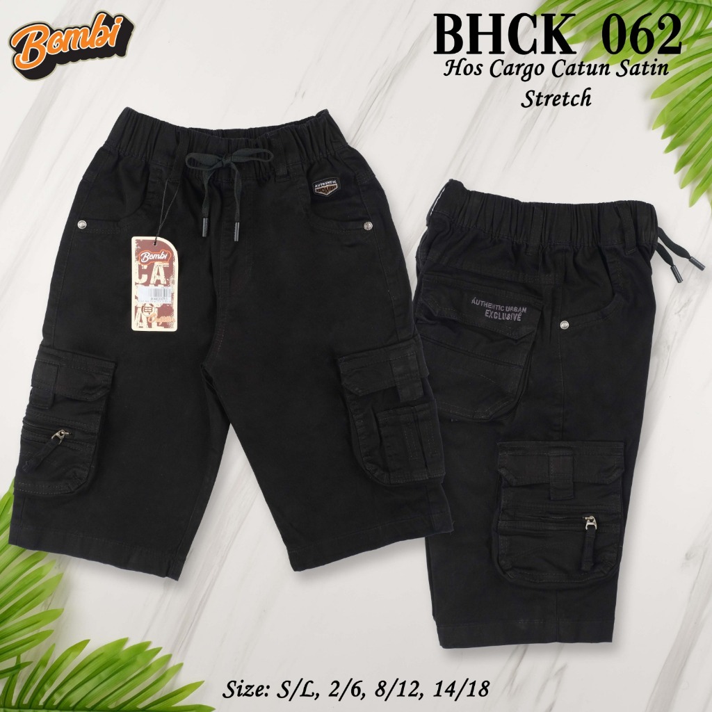 Celana Pendek anak merk BOMBI Cargo Hitam