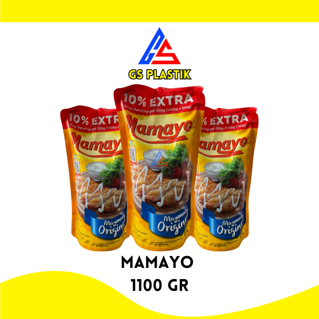 

Mayonais Mamayo 1100gr Pouch – Mayonnaise Enak & Creamy untuk Burger, Salad, Sandwich