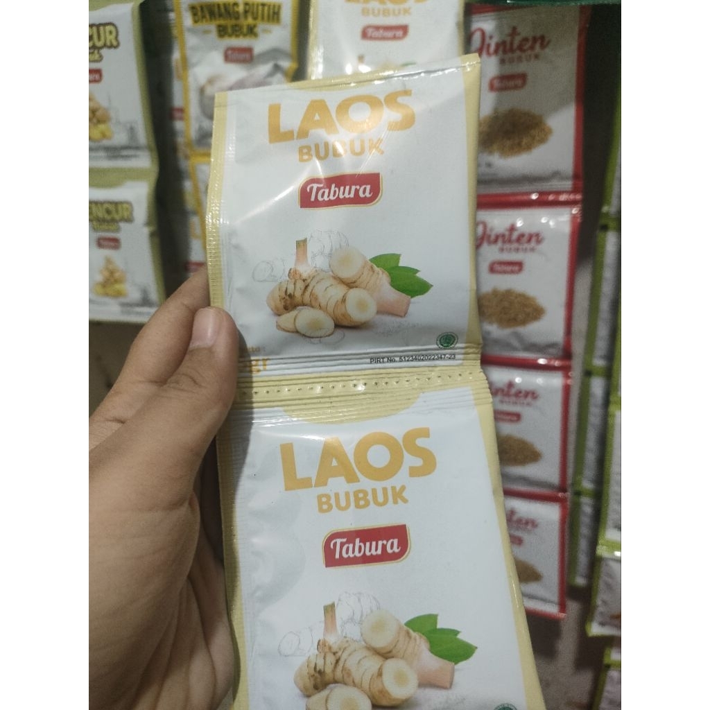 

Laos Bubuk Tabura 1 Renceng 12pcs