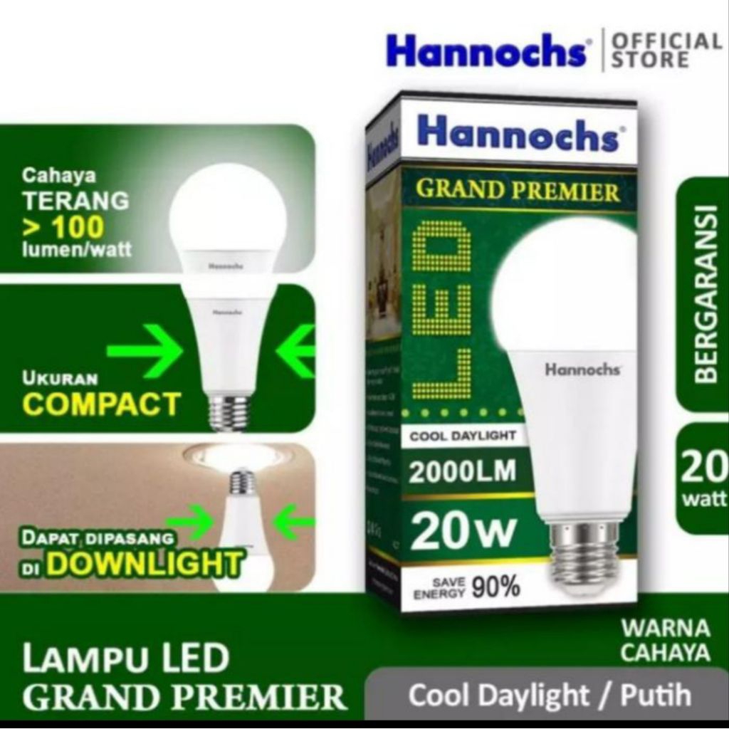 Lampu Bohlam LED Hannochs Grand Premier LED 20 Watt
