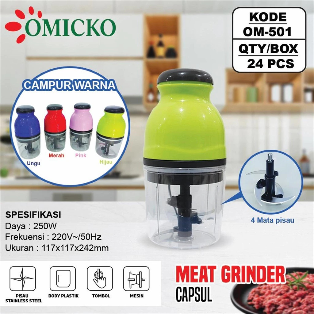 OMICKO MEAT GRINDER KAPSUL CHOOPER OM-501