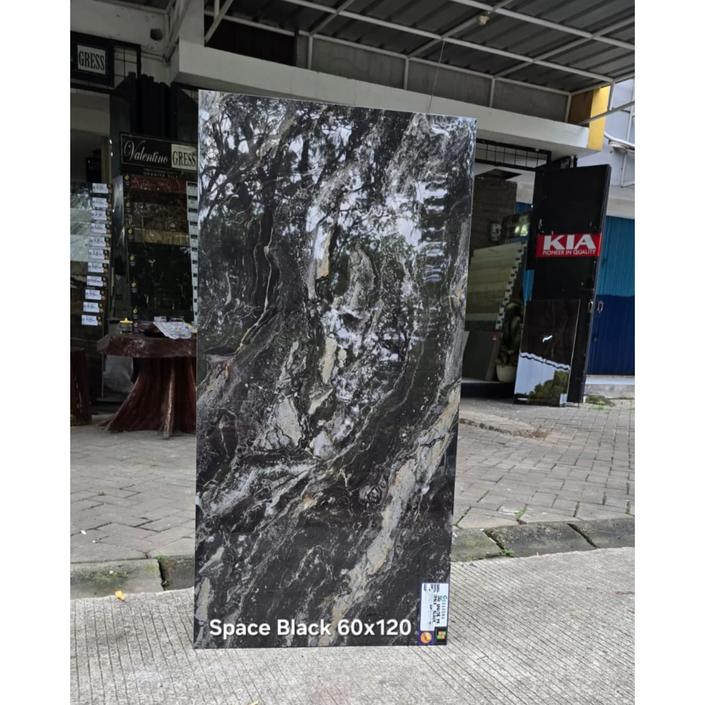 GRANITE GLAZE POLISH 60X120 SUN POWER PALMA NERO