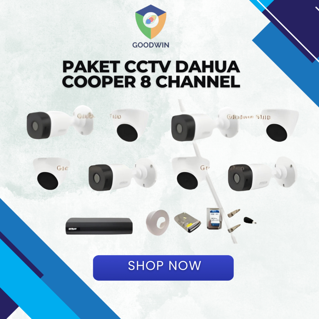 PAKET INSTALASI CCTV DAHUA COOPER 8 KAMERA. CCTV 8 CHANNEL.CCTV DEPOK