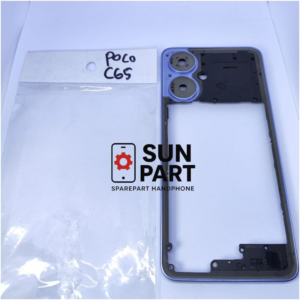 Bezzel Tutup Mesin XIAOMI POCO C65 Tulang Samping