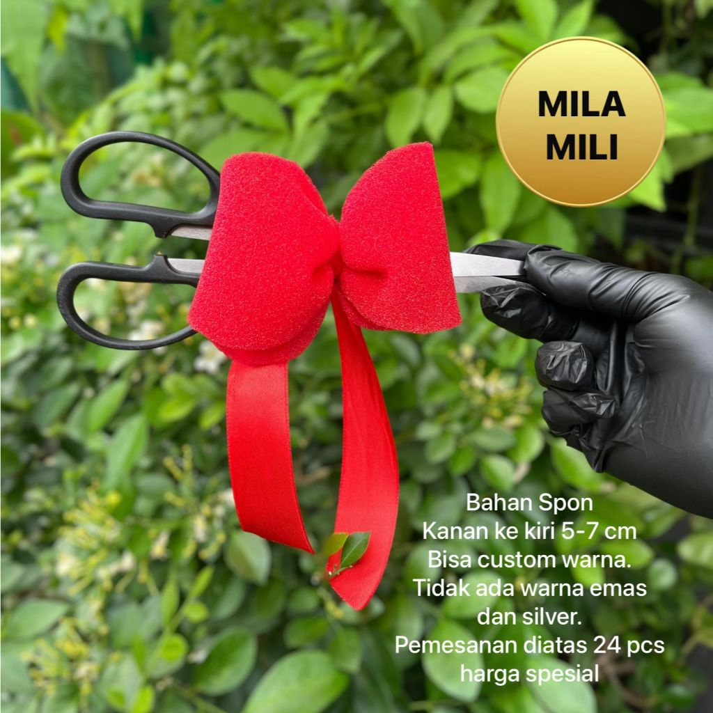 

Dqueen Florist - Gunting Hias Spon - Pita Hias - Grand opening - Congratulations - Peresmian Jakarta - Promo