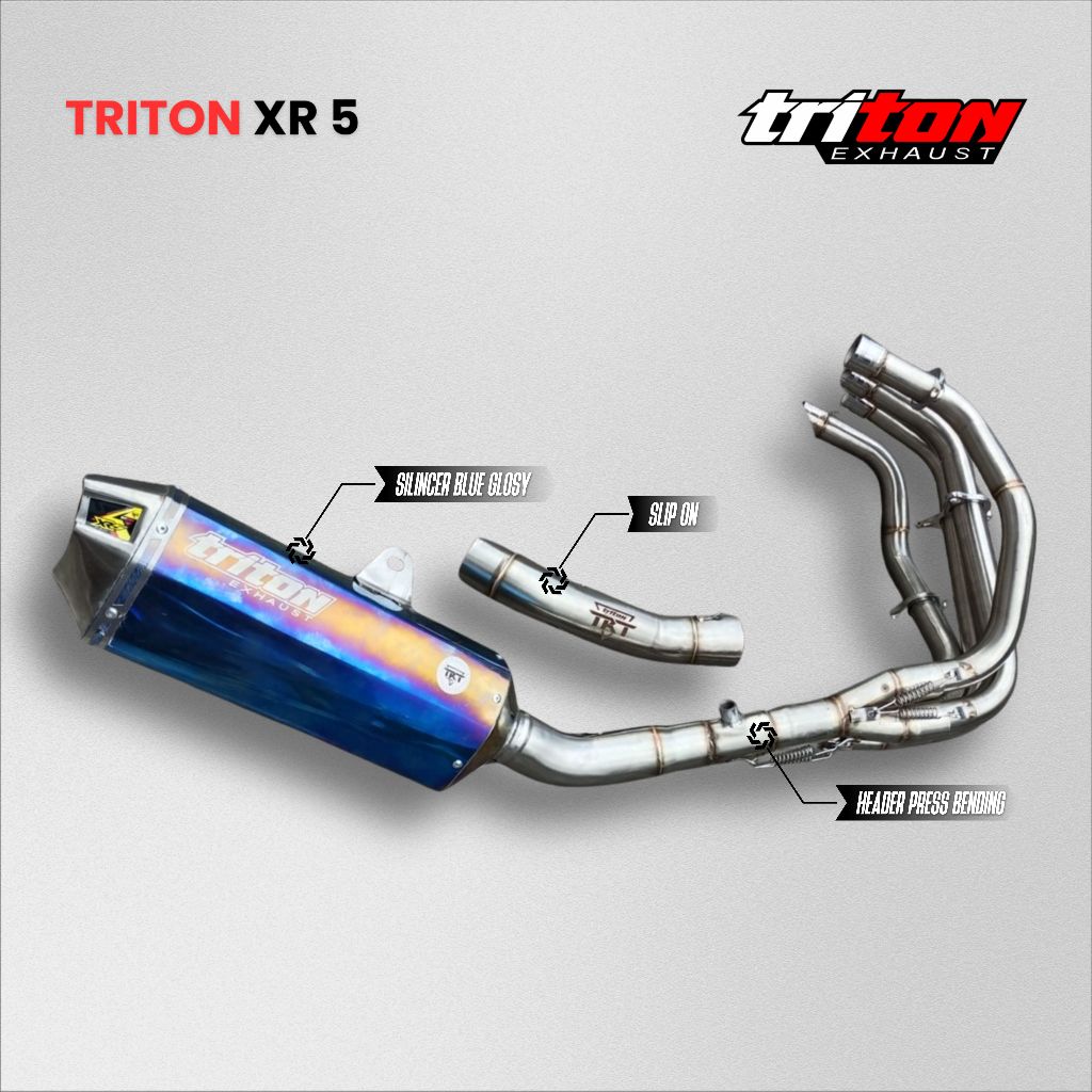 Knalpot Racing ZX25R ZX25RR Original Triton Type XR5