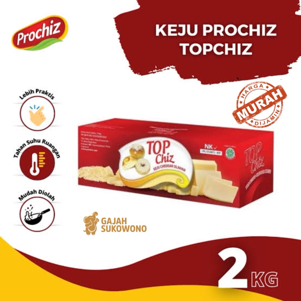 

Keju Cheddar Top Chiz 2kg