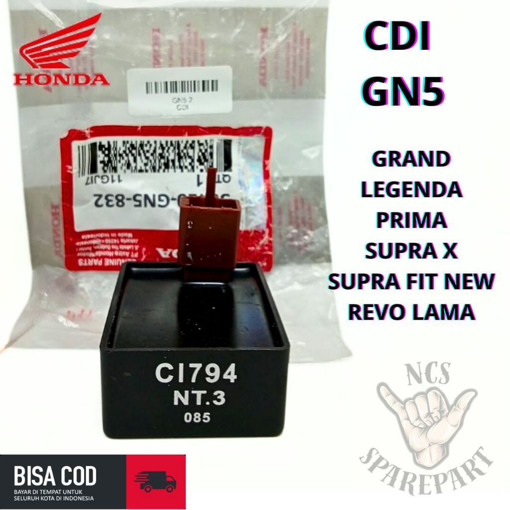 CDI HONDA KODE GN5 MOTOR GRAND LEGENDA PRIMA SUPRA X/FIT NEW REVO LAMA 1000% KUALITAS ORIGINAL