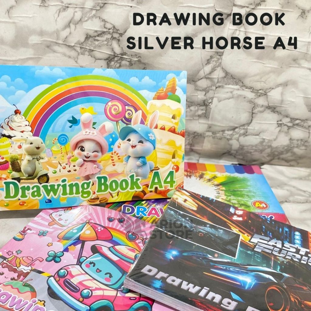 

[ARION STORE] BUKU GAMBAR SILVER HORSE A4 / DRAWING BOOK SILVER HORSE A4 [PAK]