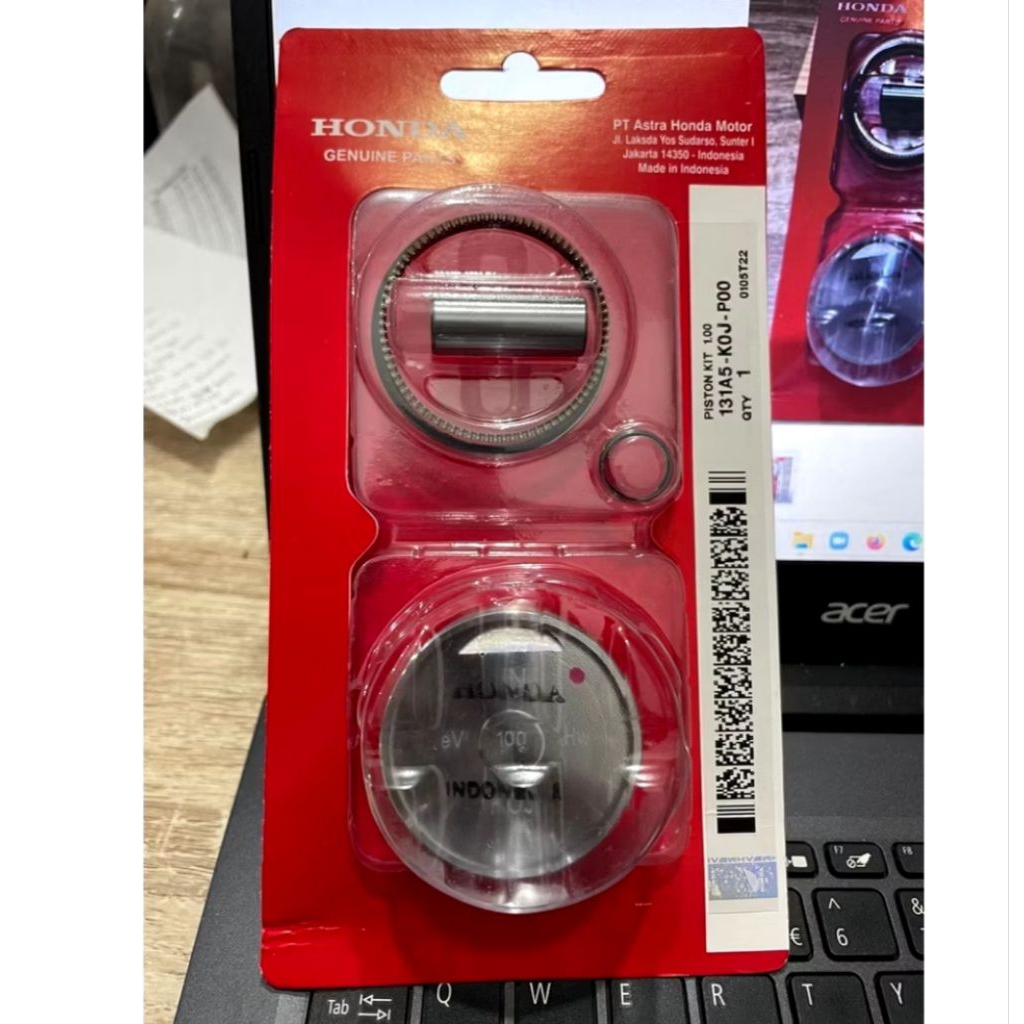 PISTON KIT BEAT DELUXE 2020,GENIO,SCOOPY FI 2020,BEAT STREET 2020 ORI