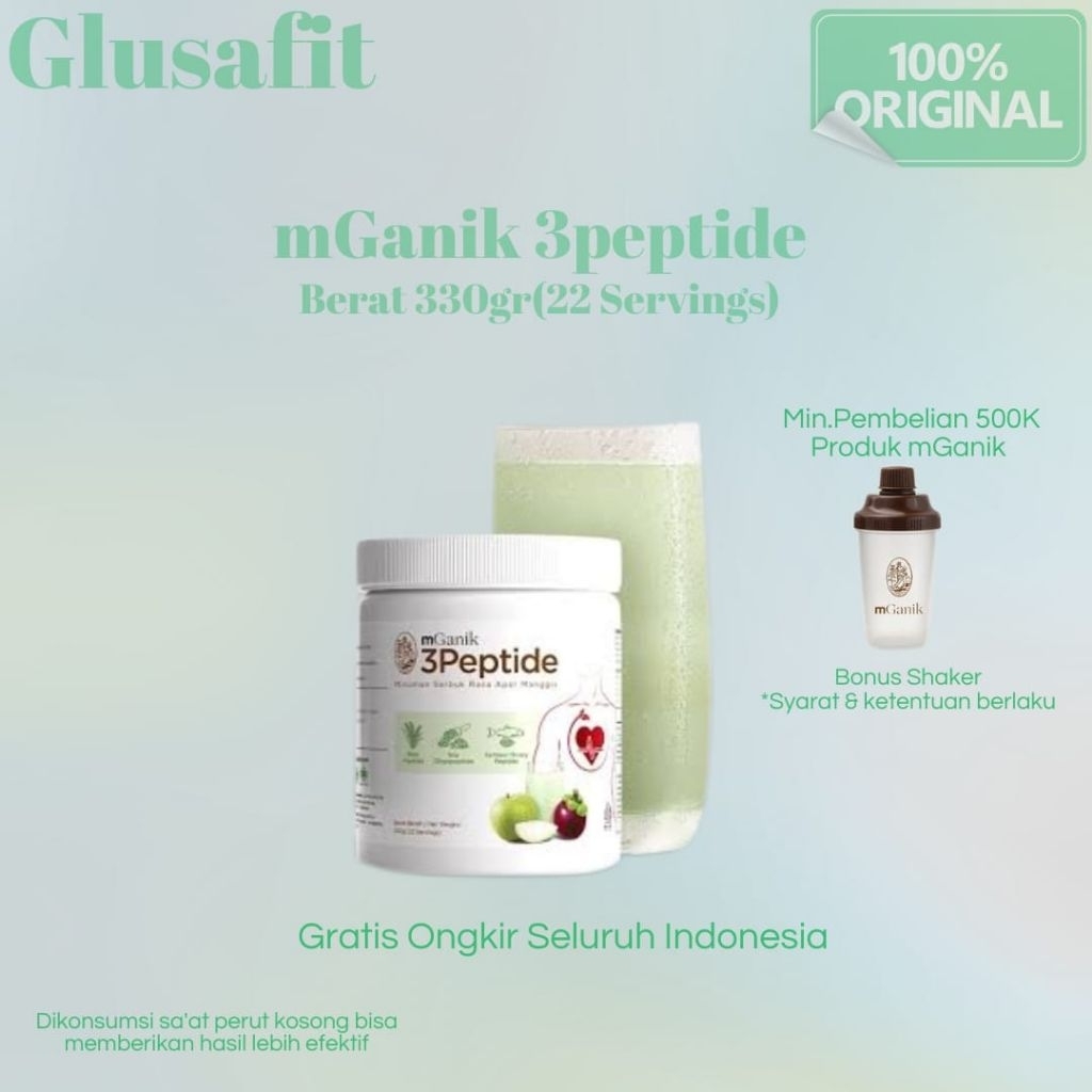 mGanik 3Peptide Suplemen Obat Jantung 3 Peptide Koroner Stroke Mganik Original