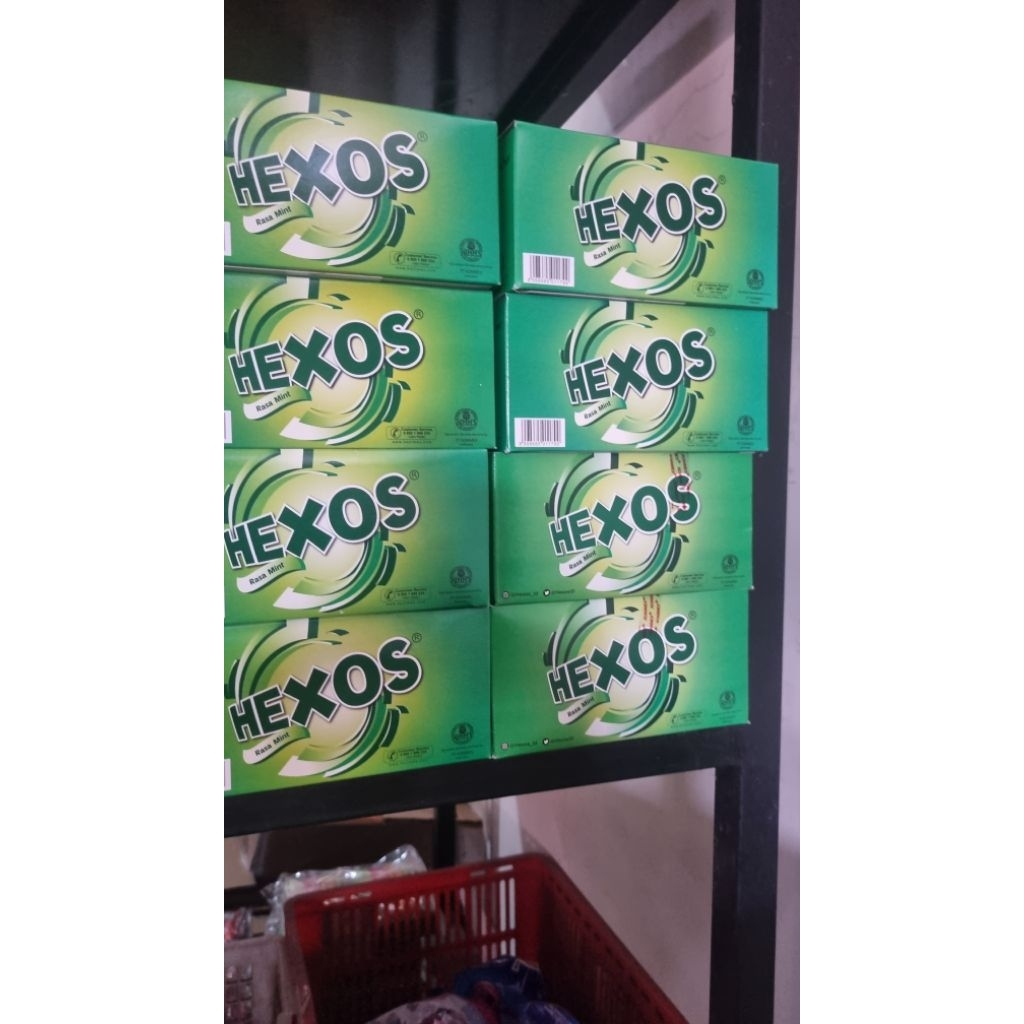

hexos permen mint pelega tenggorokan 1box isi 50 sachet