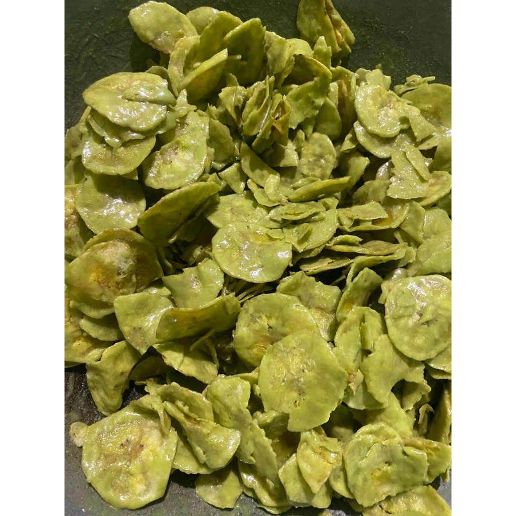 

KERIPIK PISANG LUMER RASA GREENTEA 100gr