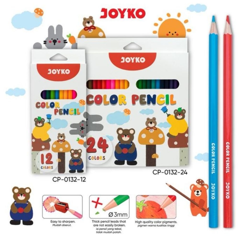 

PENSIL WARNA JOYKO CP-0132-12/CP-0132-24
