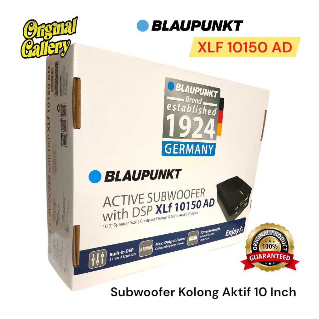 Blaupunkt Subwoofer Kolong Aktif XLF 10150AD 10in DSP Subwoofer aktif
