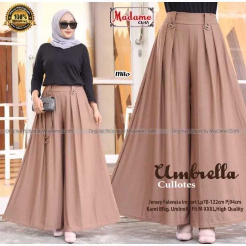 Celana Kulot Soraya Terbaru Bahan Moscrepe Premium