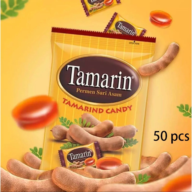 

Permen Tamarin Sari Asam (Tamarind Candy) 135 Gram 50 pcs