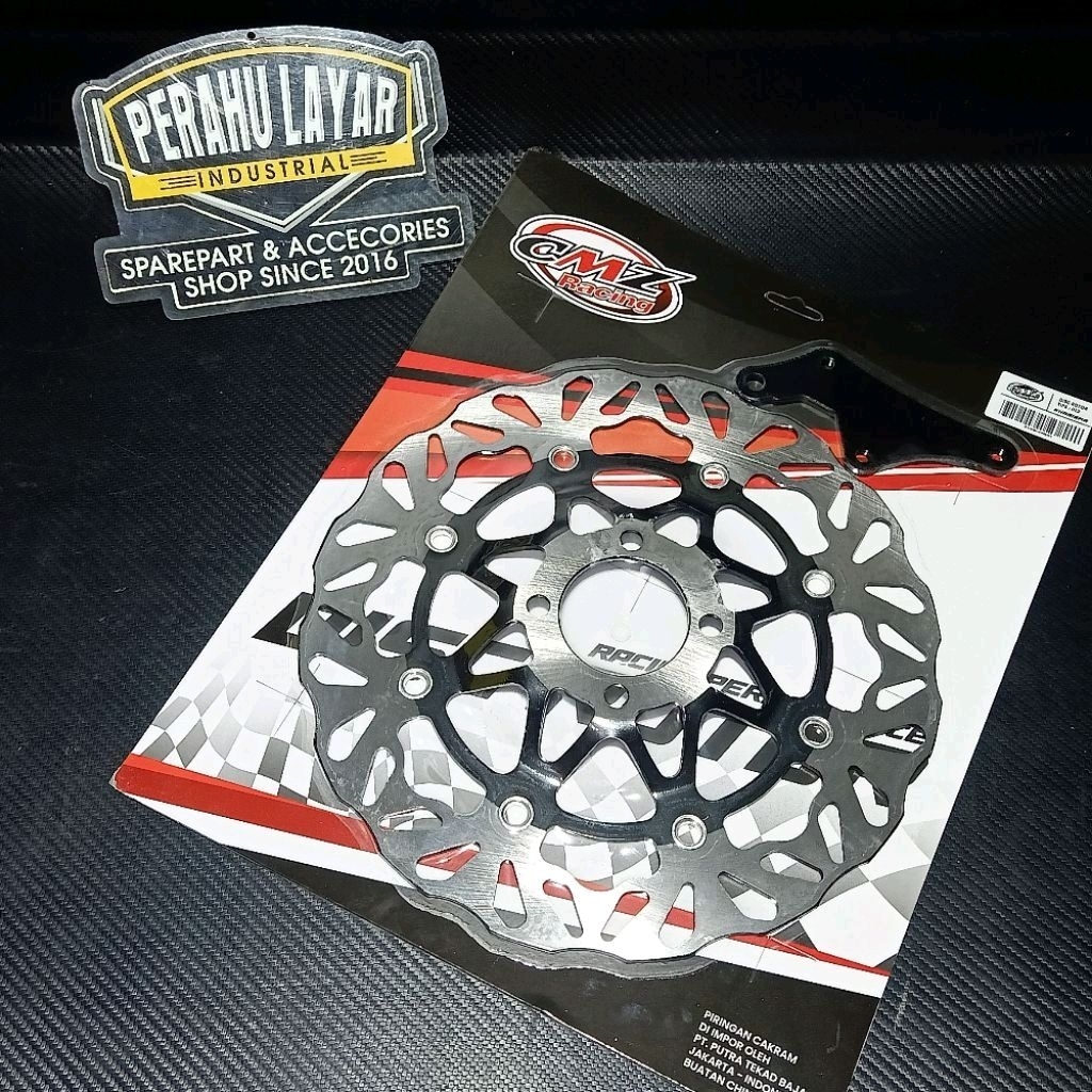 Piringan Kharisma T Drive Merk CMZ Disk Break Depan Karisma Supra X 125 Lubang 4 300mm Model T Drive