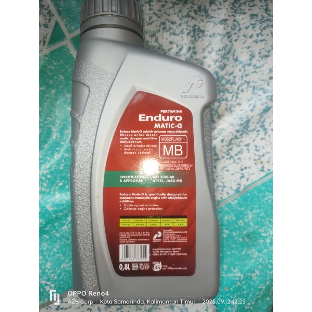 Pertamina Enduro Matic G