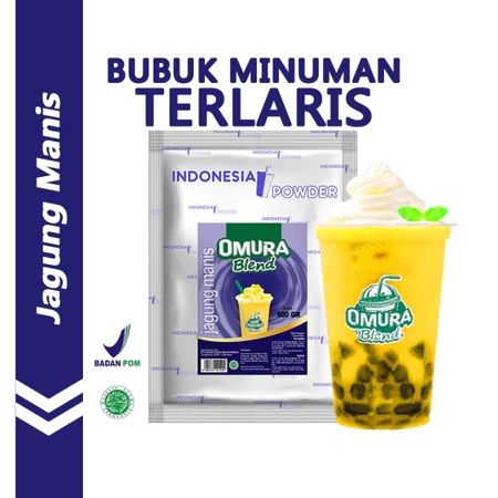 

Indonesia Powder Rasa Jagung Manis 500GR Merk Omura Blend