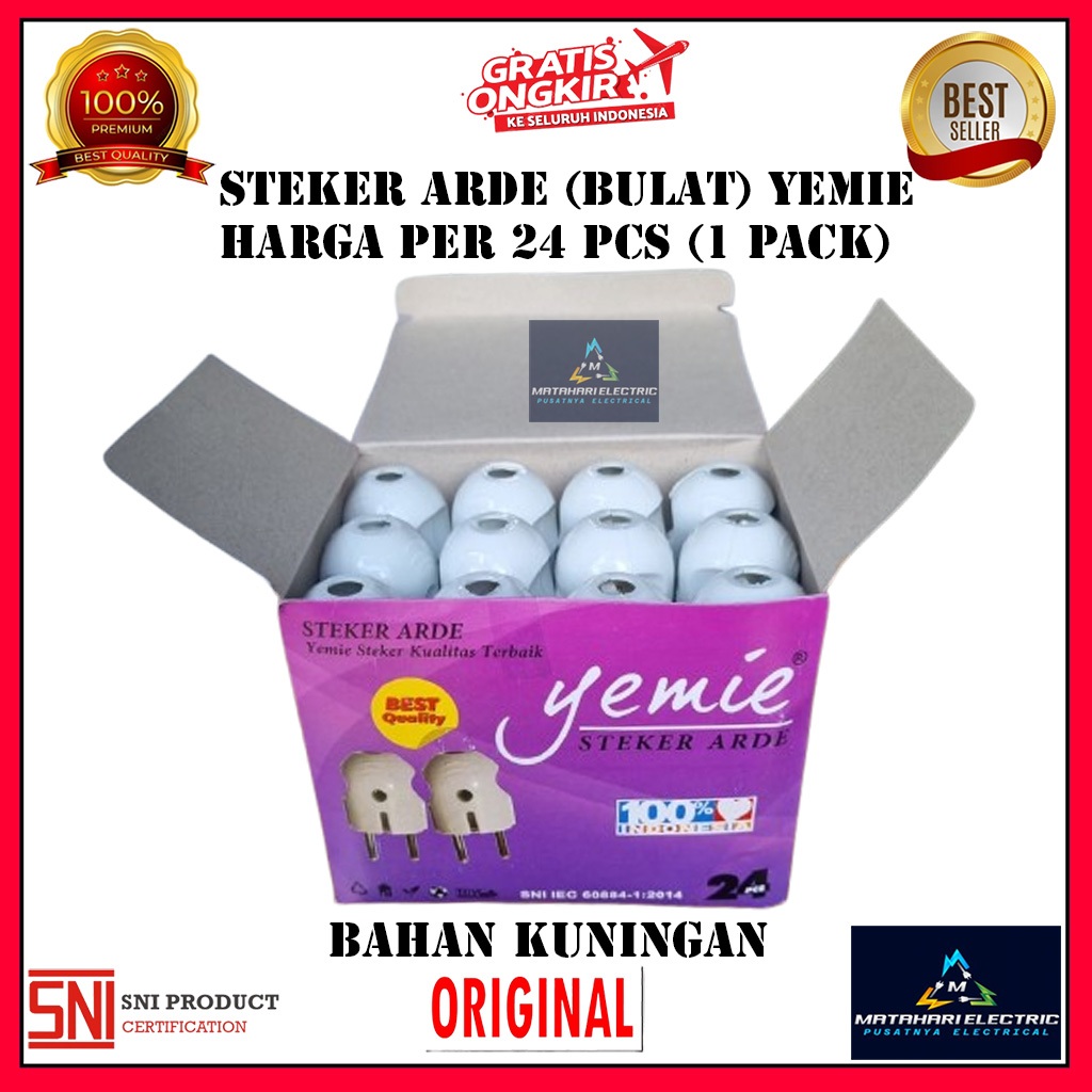 Steker Arde Yemie Per 24 Pcs / Steker Bulat 24 pcs