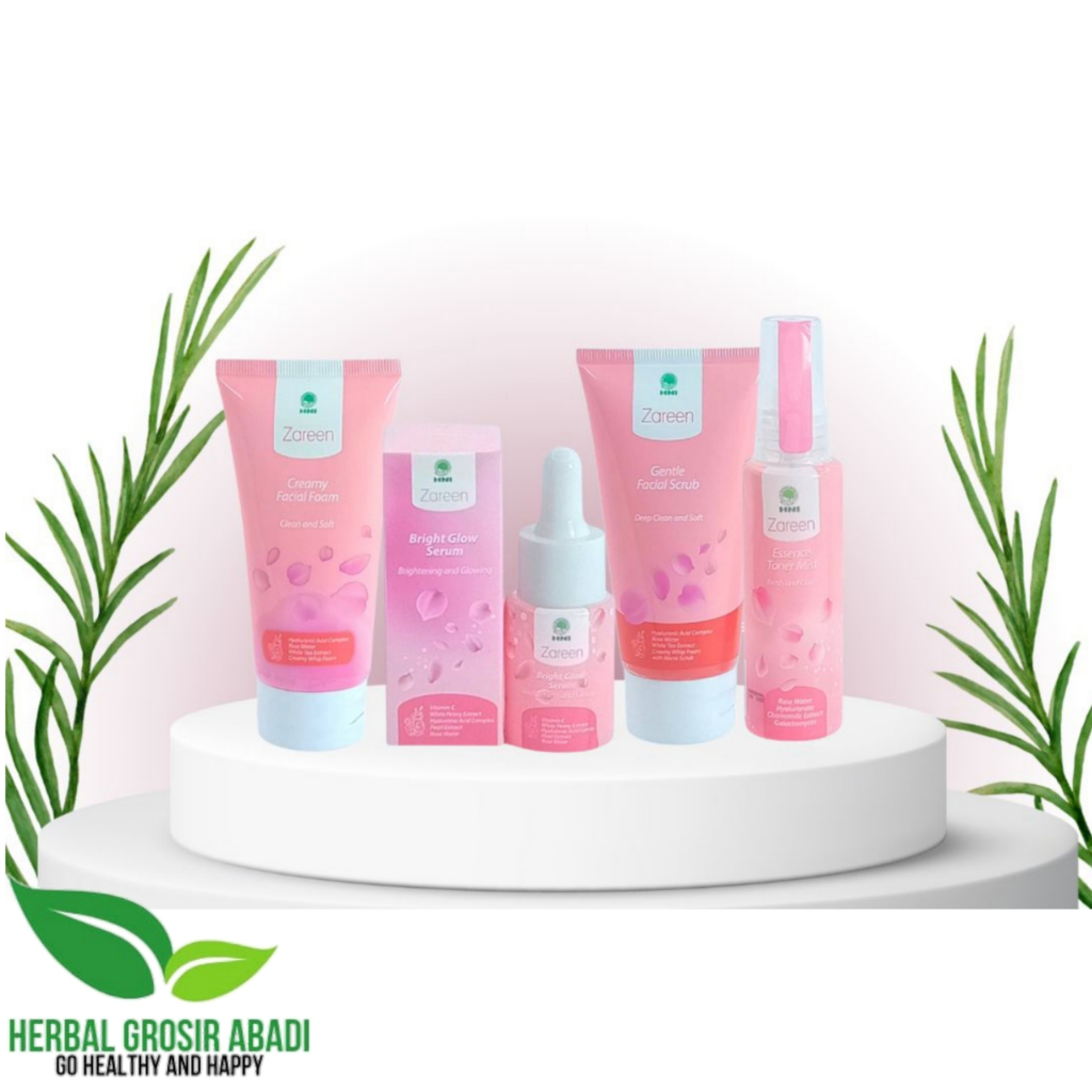Paket Skincare Zareen HNI | Zareen Serum, Facial Wash & Toner Mist HNI | Zareen Paket Perawatan Kuli
