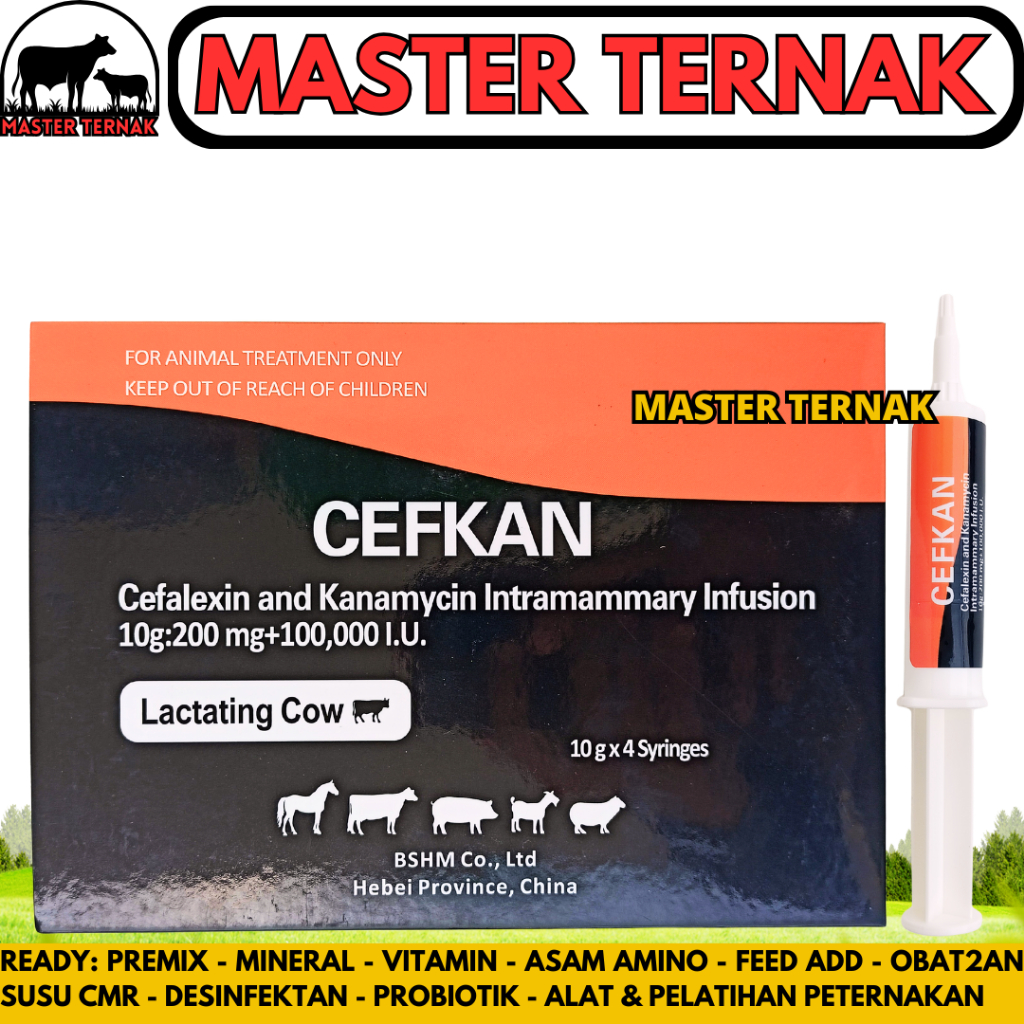 CEFKAN 10 GRAM - Obat Hewan Mastitis Kambing Sapi - Obat Mastitis Laktasi Ampuh Kambing Sapi Like Bi