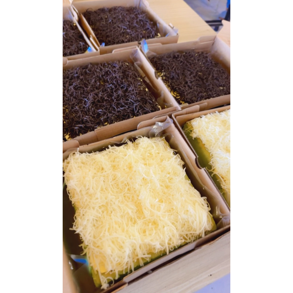 

bolu coklat dan pandan keju