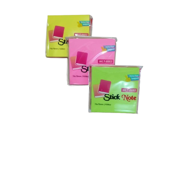 

Memo Sticky Notes Warna / Stick Note WLT-8883 Warna / Catatan Tempel