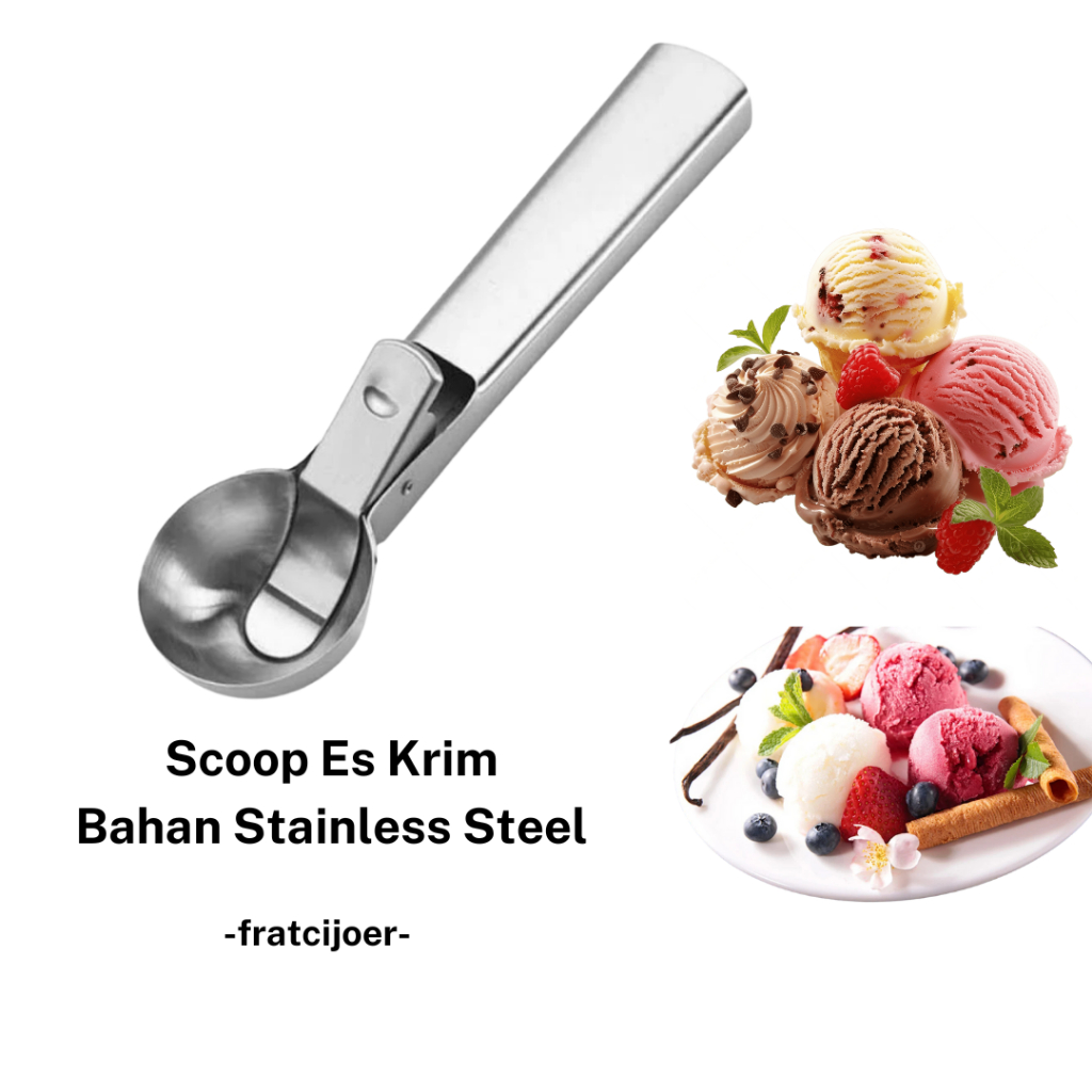 Sendok Es Krim / Scoop Es Krim Premium Bahan Stainless Steel