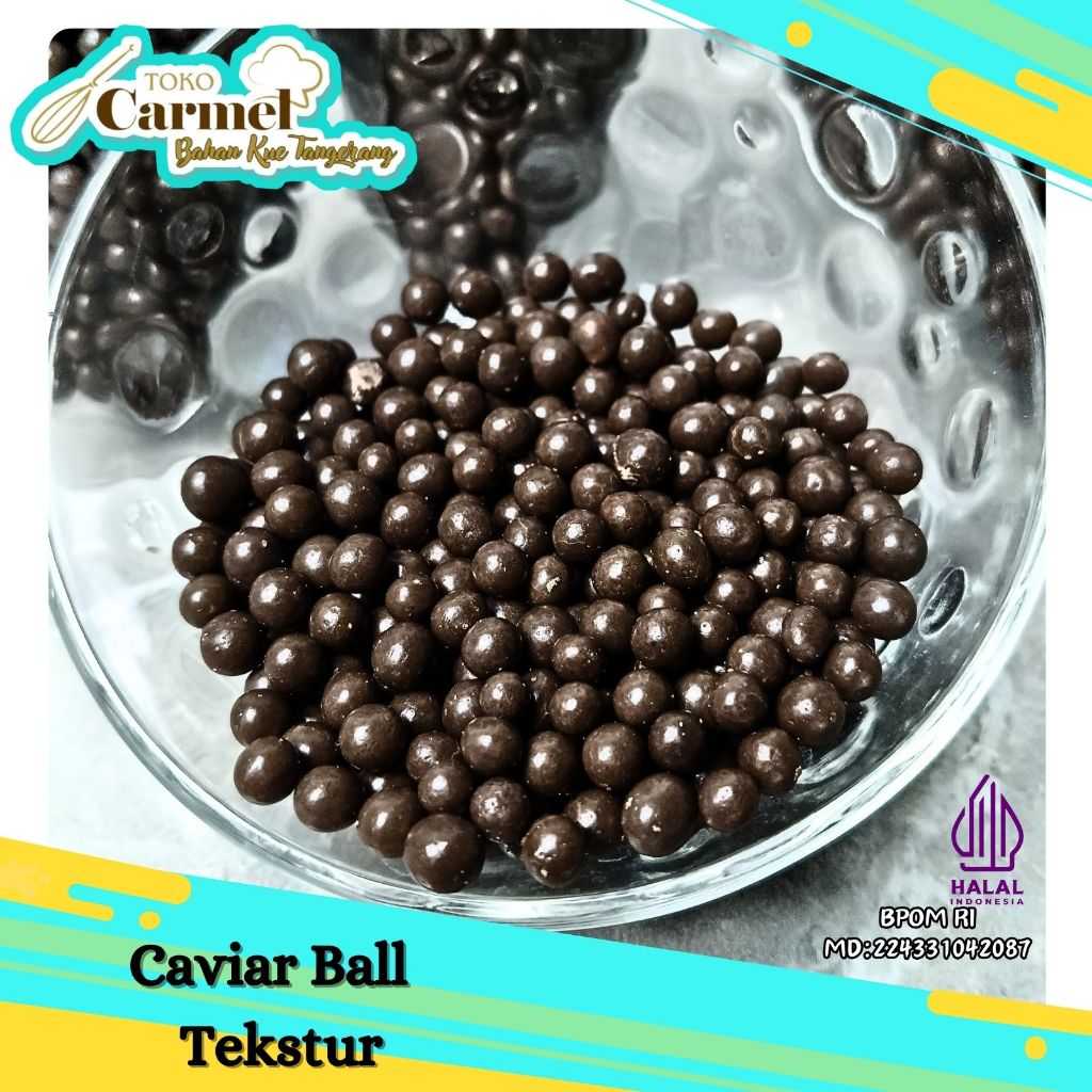 Caviar Coklat Butir 1kg Ekonomis - Crispy Ball Coklat Ekonomis Topping Donat 3