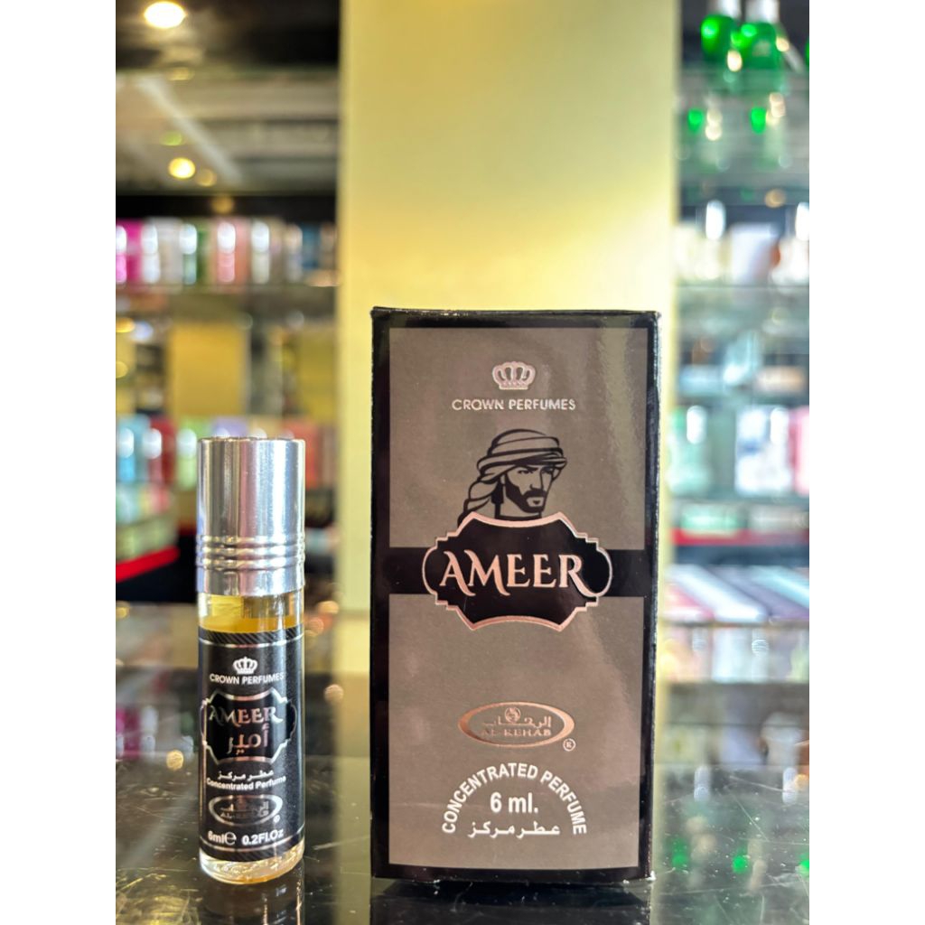 Al Rehab parfume AMEER OUD Concentrated Oil Roll On 6ML BPOM Original