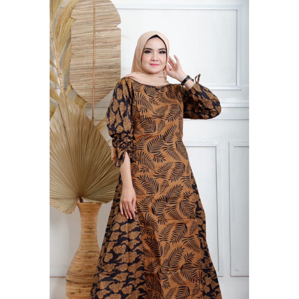 Gamis katun batik solo