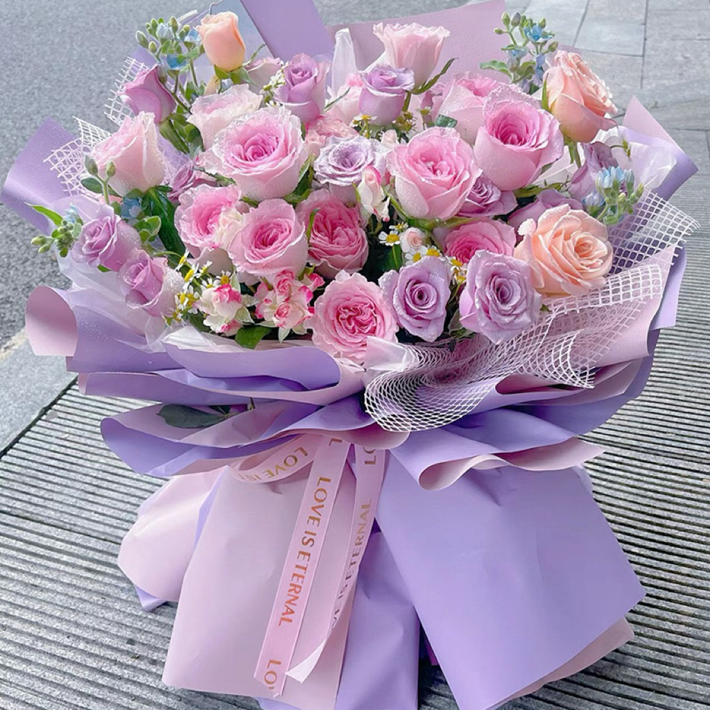 

[1 PACK / 20 LEMBAR] BI COLOR 2 WARNA FLOWER WRAPPING / KERTAS BUKET BUNGA / CELLOPHANE WRAPPING PAPER