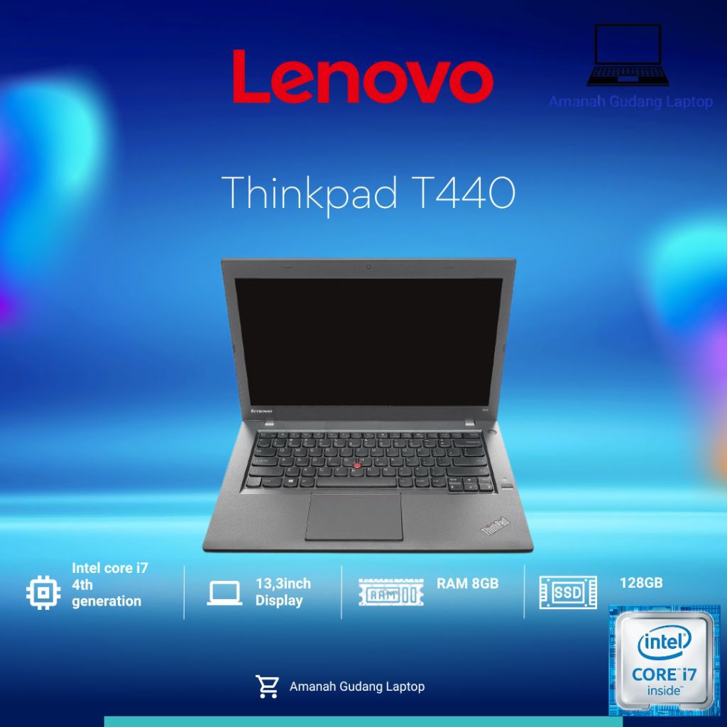Laptop Lenovo All varian series T440/T440p/T450s/T530/T540p/T550/T570 core i3/i5/i7 gen 4/5/6/7 Ram 