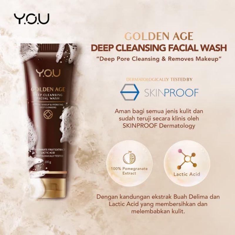YOU Golden Age deep cleansing facial wash 100g