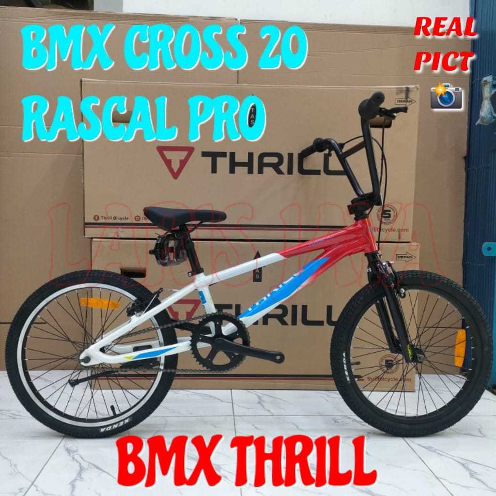 Sepeda Bmx 20 Thrill Rascal PRO bahan alluminium alloy sepeda bmx ringan 20 inch