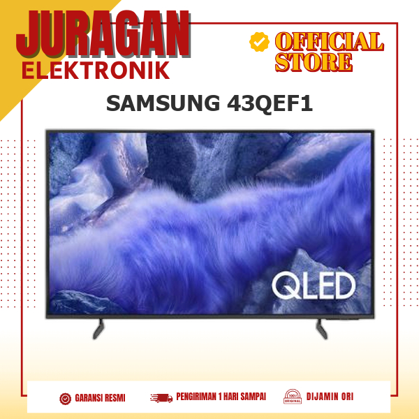 SAMSUNG 43QEF1 Smart TV AI Vision 43 Inch 4K QLED Design Slim Look QA43QEF1AKXXD  QEF1 QA43QEF1