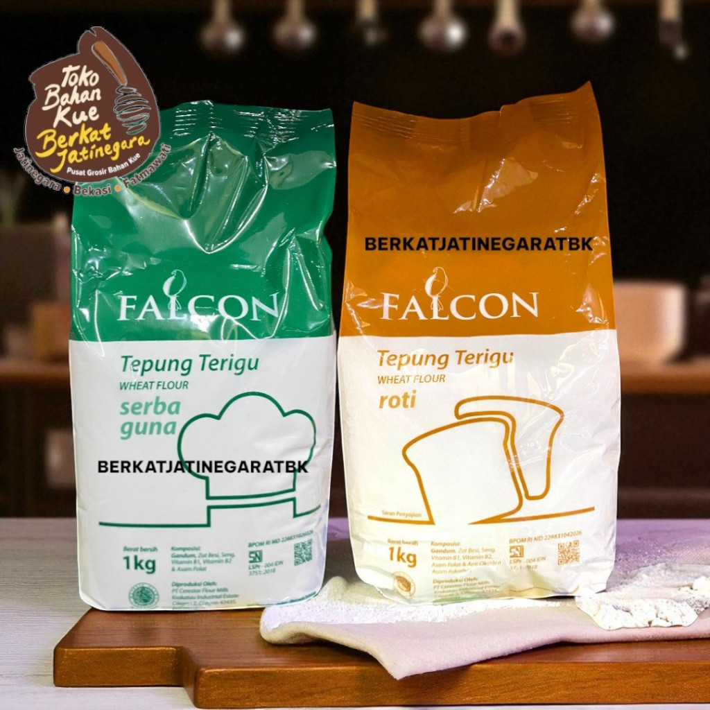 

TEPUNG TERIGU FALCON KEMASAN 1 KG / TEPUNG SERBAGUNA / TEPUNG TERIGU