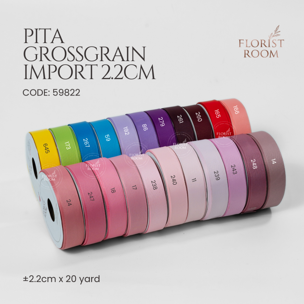 

Pita Grossgrain ±2.2cm x 20 Yard - Import