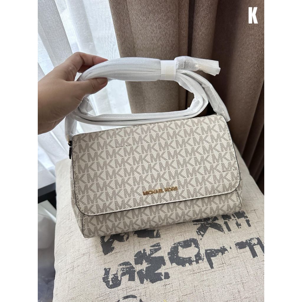 mk crossbody bag jet set md convertible pouchette sign vanilla k