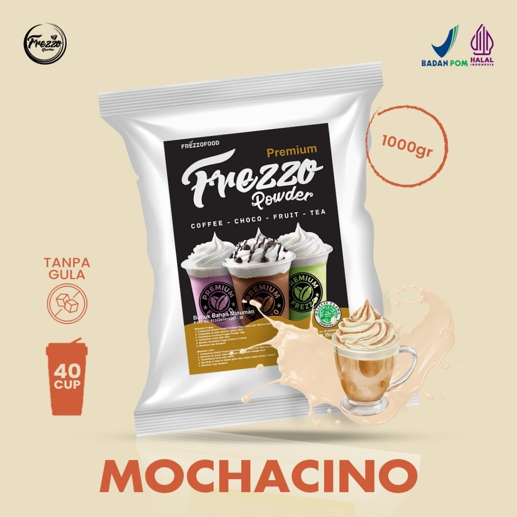 

Bubuk Minuman Rasa Mochacino Premium Frezzo 1kg/ Minuman Murah dan Enak Frezzo Premium