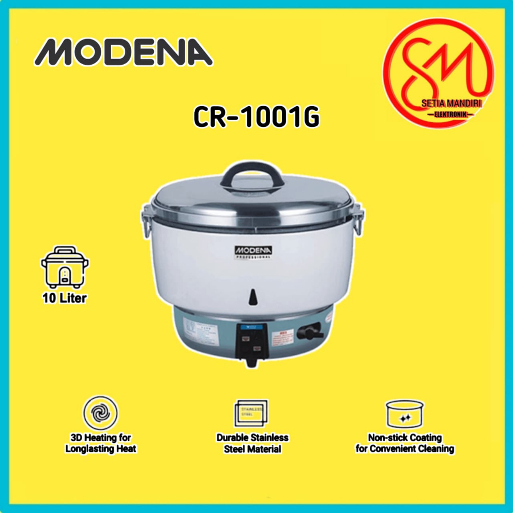 MODENA CR 1001 G Rice Cooker Gas 10 Liter CR1001G