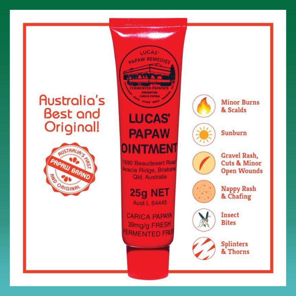 Lucas Papaya Lip Balm, lip balm antibakteri untuk bibir pecah-pecah dan bekas luka